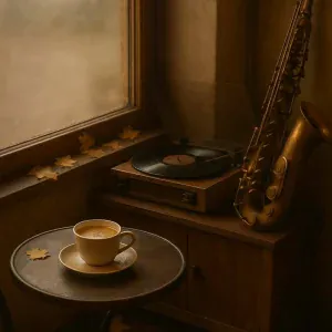 Autumnette - Coffee and Falling Leaves
