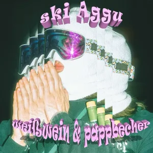 Ski Aggu - Weißwein & Pappbecher