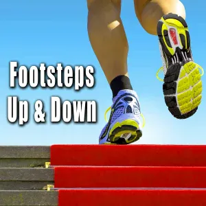 Sound Ideas - Bare Feet Take Slow Steps on Concrete Stairs