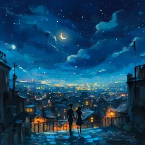 Domitori Taranofu - Night Walk on the Rooftops