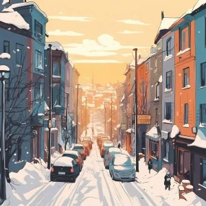 Domitori Taranofu - Snowy Roads of the City