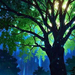 Domitori Taranofu - Tree During Calm Night