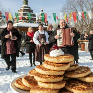 Масленица, Хоровые песни, Частушки, Юрий Шестернин и ансамбль "Хмель" - Смех детей вокруг